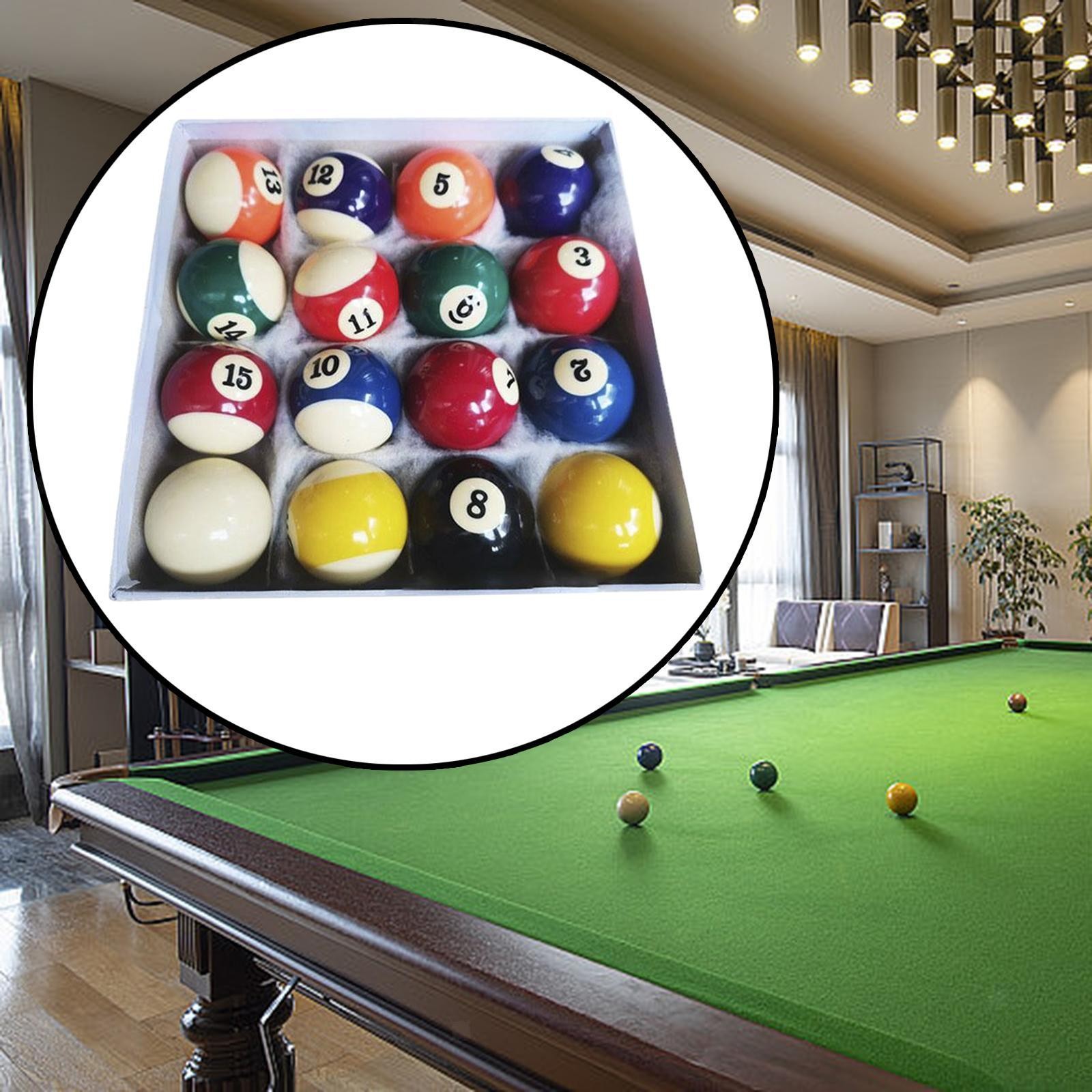 16x Billiard Balls Pool Balls Set Complete 16 Balls for Pool