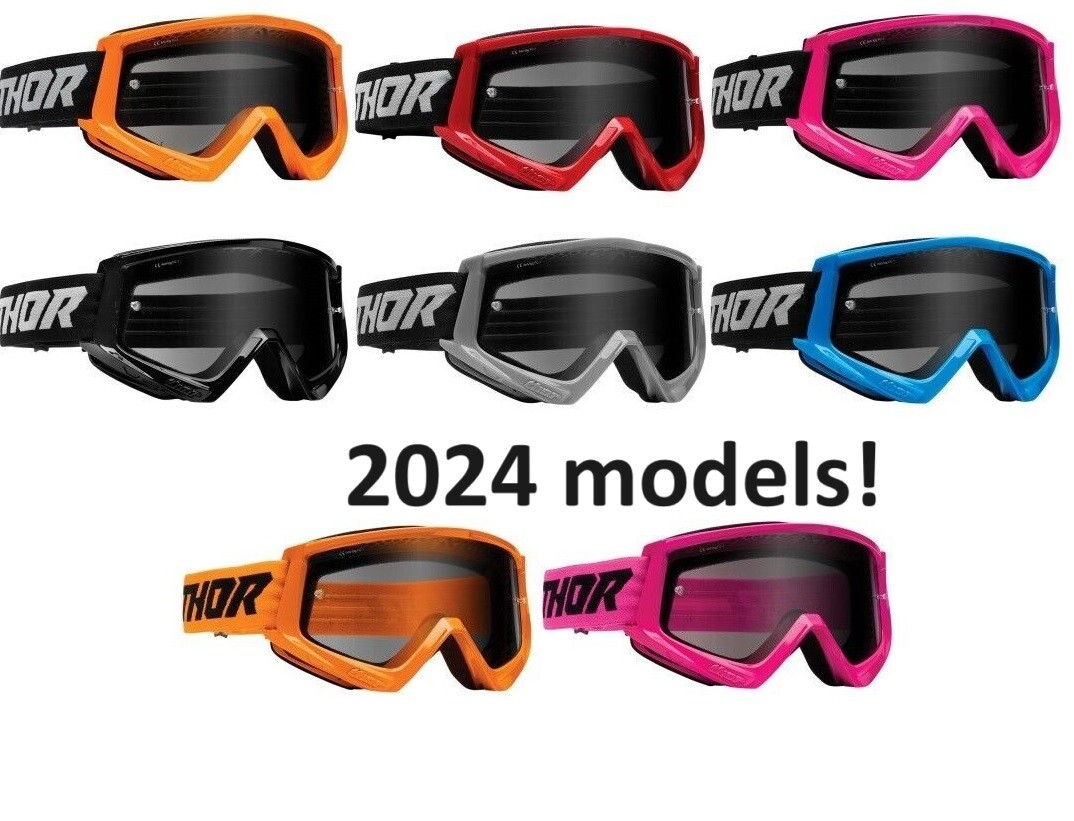 Thor Combat Racer Sand Goggles for ATV UTV Offroad Motocross Riding - Adult Size