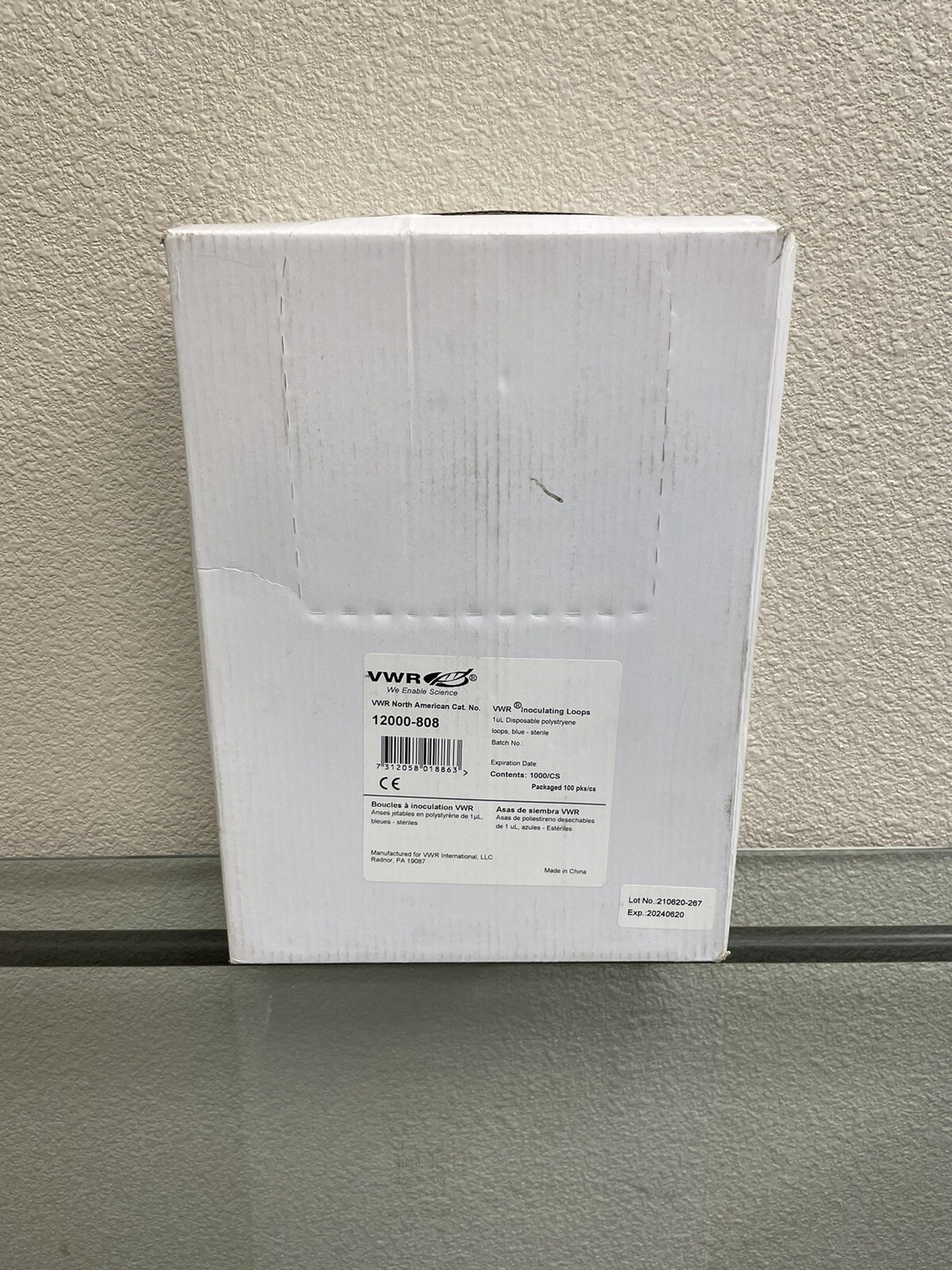 VWR 12000-808, Inoculating Loops, 1uL, Blue