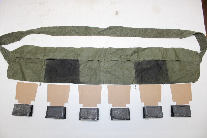 6 Military M1 Garand 30-06 Enbloc Clips with Bandolier Bandoleer Set for 3006 M1
