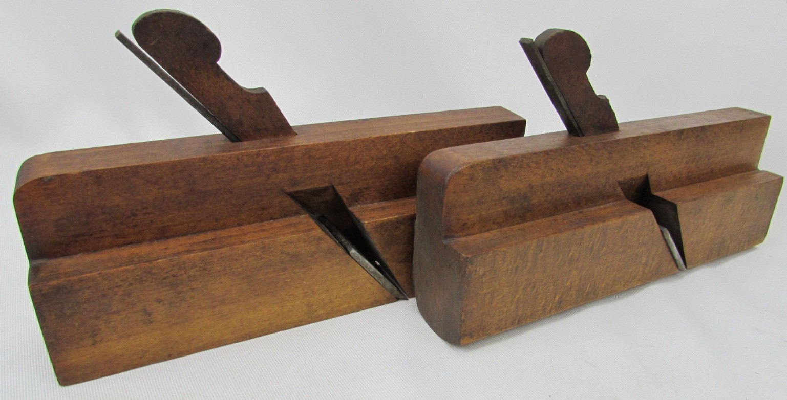 Very Rare Antique MATCHED PAIR Winsted Plane Co. 1.5" Round & Hollow Planes #18