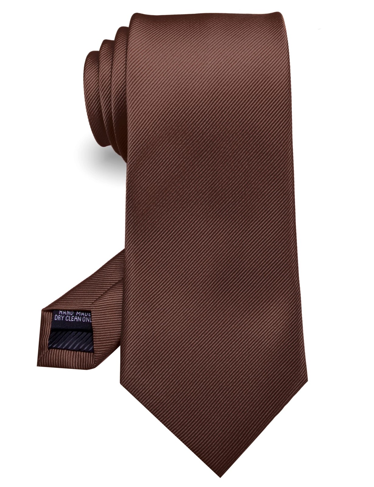 Brown Tan Tie Formal Silk Necktie for Men (Tan)