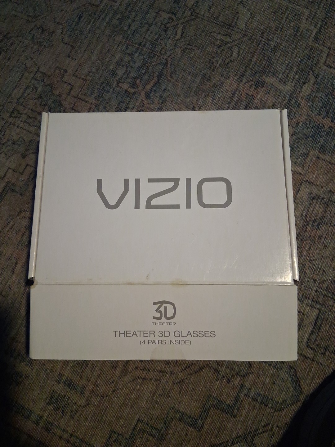 VIZIO Theater 3D Glasses 4-pairs Open Box Unused Free Shipping