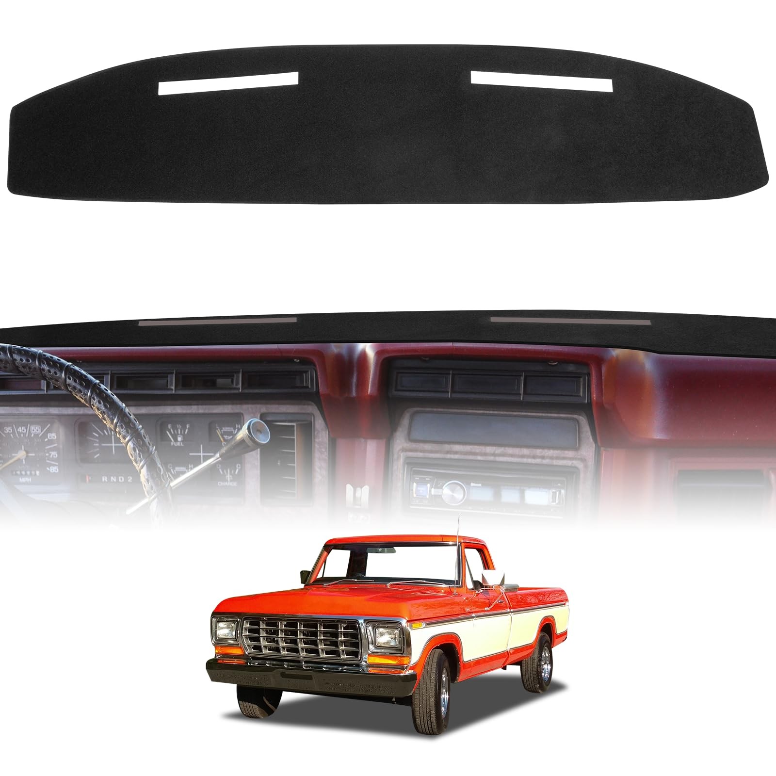 Dash Cover Mat Compatible with F100/F150/F250/F350 1973-1979