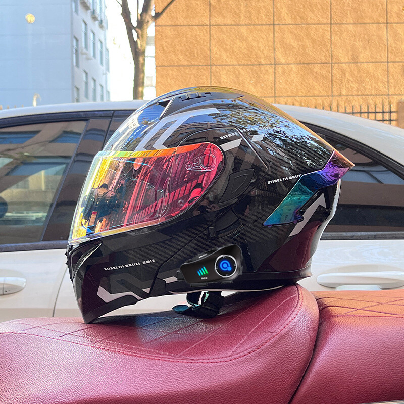 High Quality Bluetooth Modular Motorcycle Helmet High Definition Camera Recorder