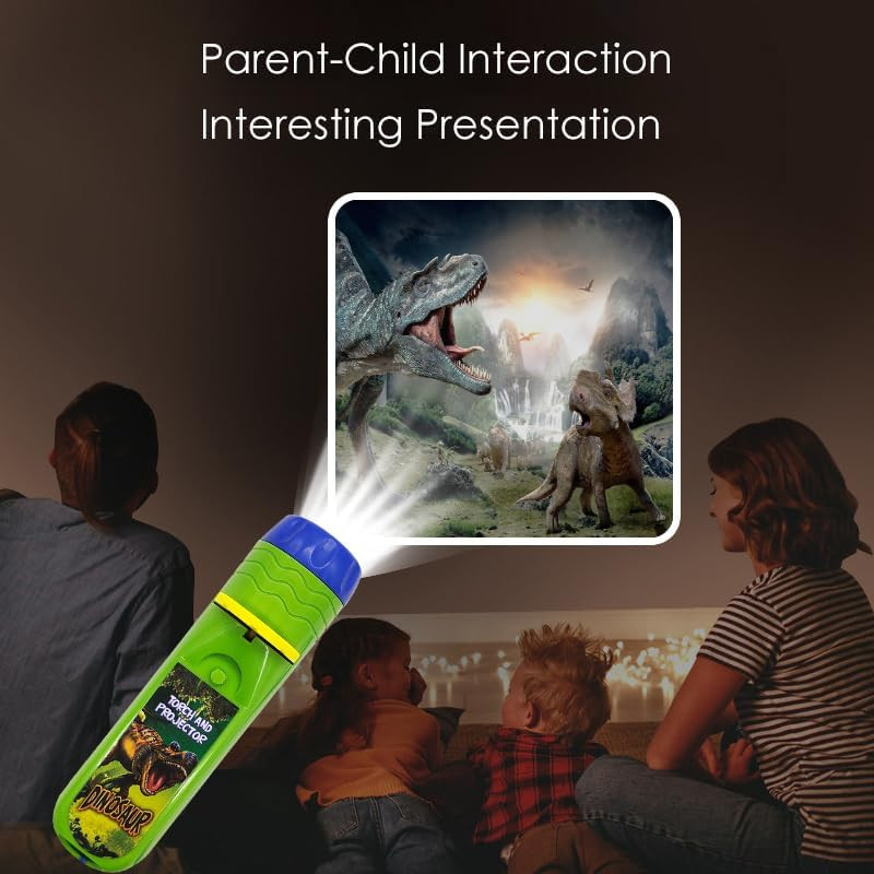 Pup Go Dinosaur Kids Flashlight Projector Torch with 3 Discs 24