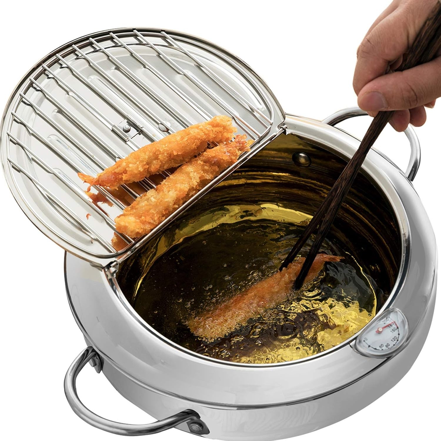 Yopay 304 Stainless Steel Deep Fryer Pot, Frying Chicken stainless steel