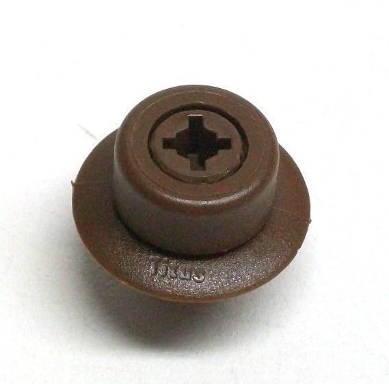 LOT OF 10 NEW TITUS Wheel Runners Dark Brown Drawer Slide Roller Press In NC