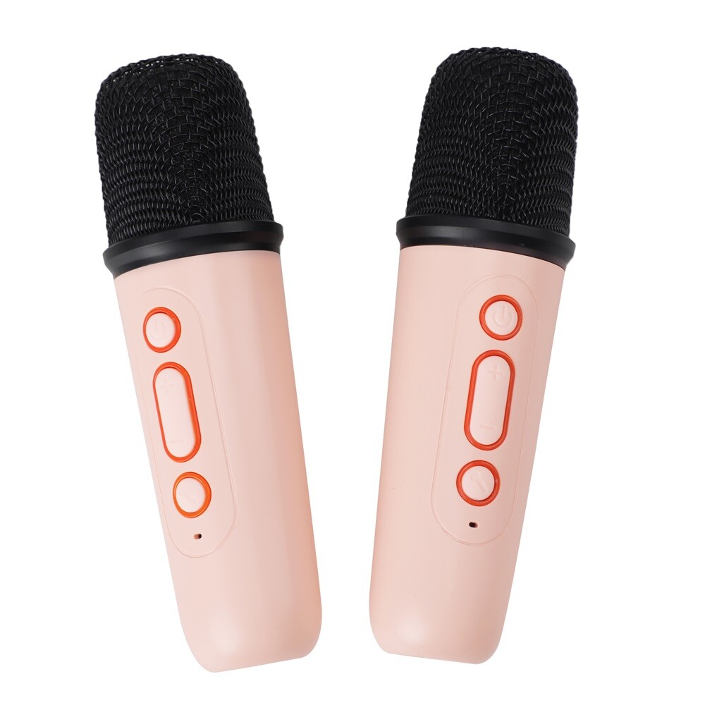 Bluetooth Portable Karaoke Machine Speaker Kids 2 Microphones