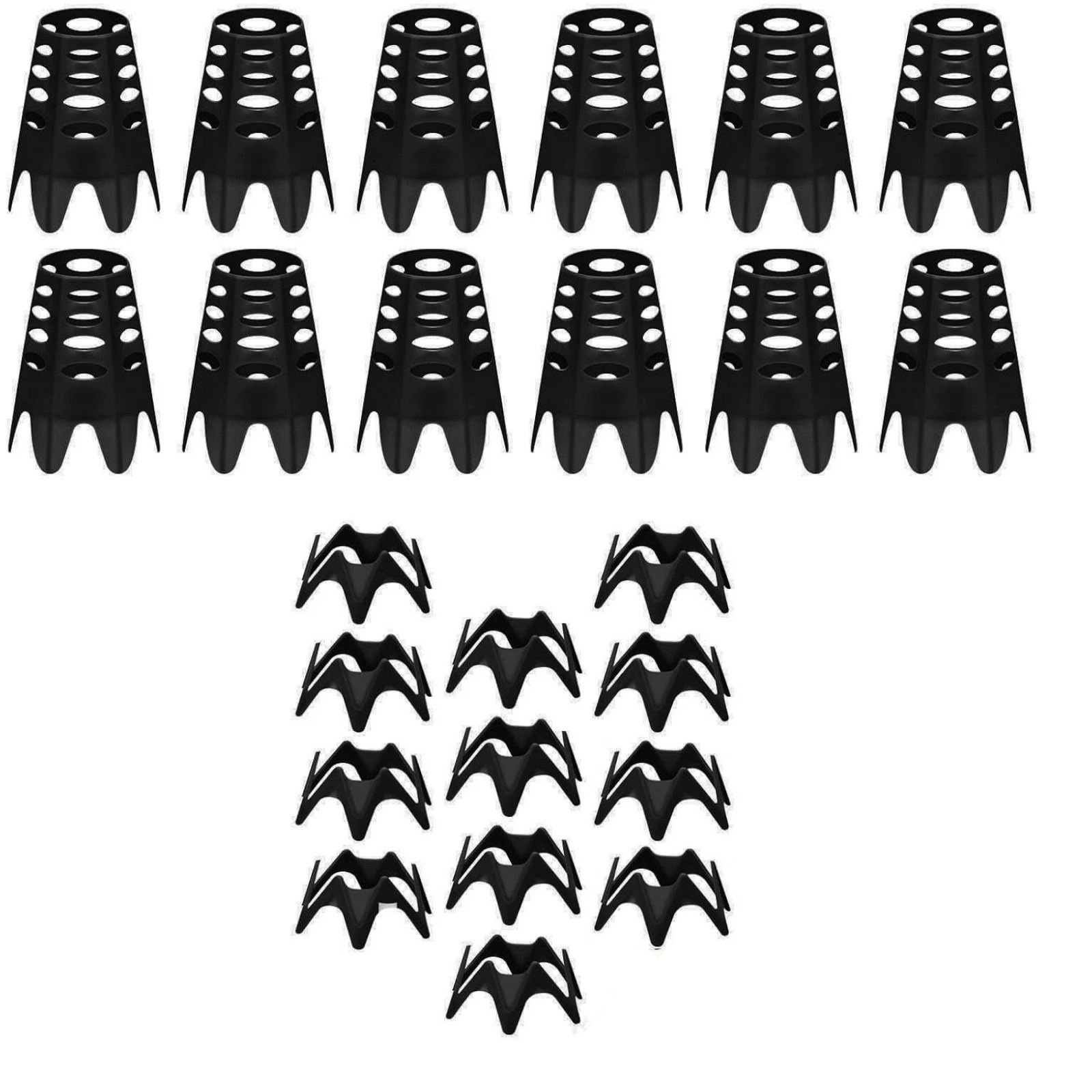 24 Count Plastic Golf Tee Set for Driving Range Warrior and Skill Improvement