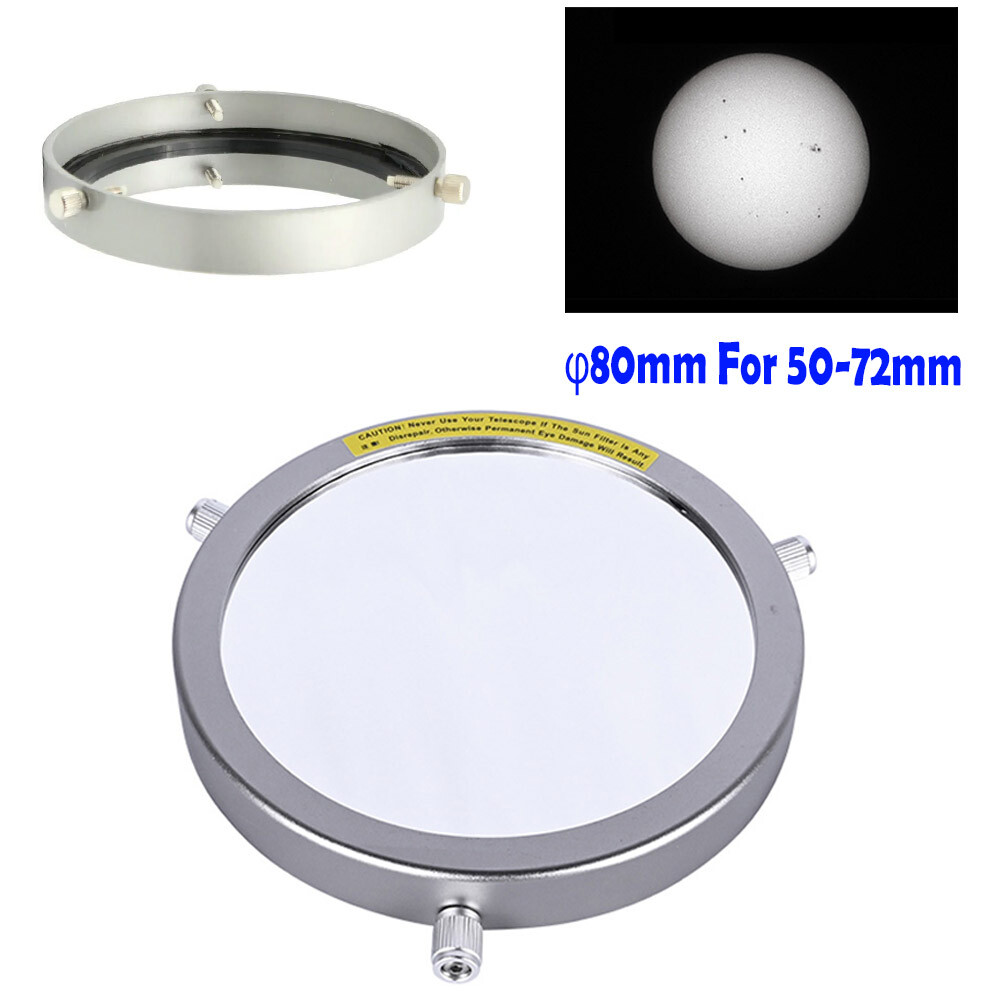 50-72mm Telescope Solar Filter Baader Film Astro Solar Objective Lens Sun Filter