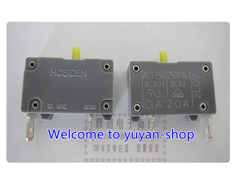 1PCS NEW BC501 AC125V 20A pull back switch Overload leakage switch #7583 LY