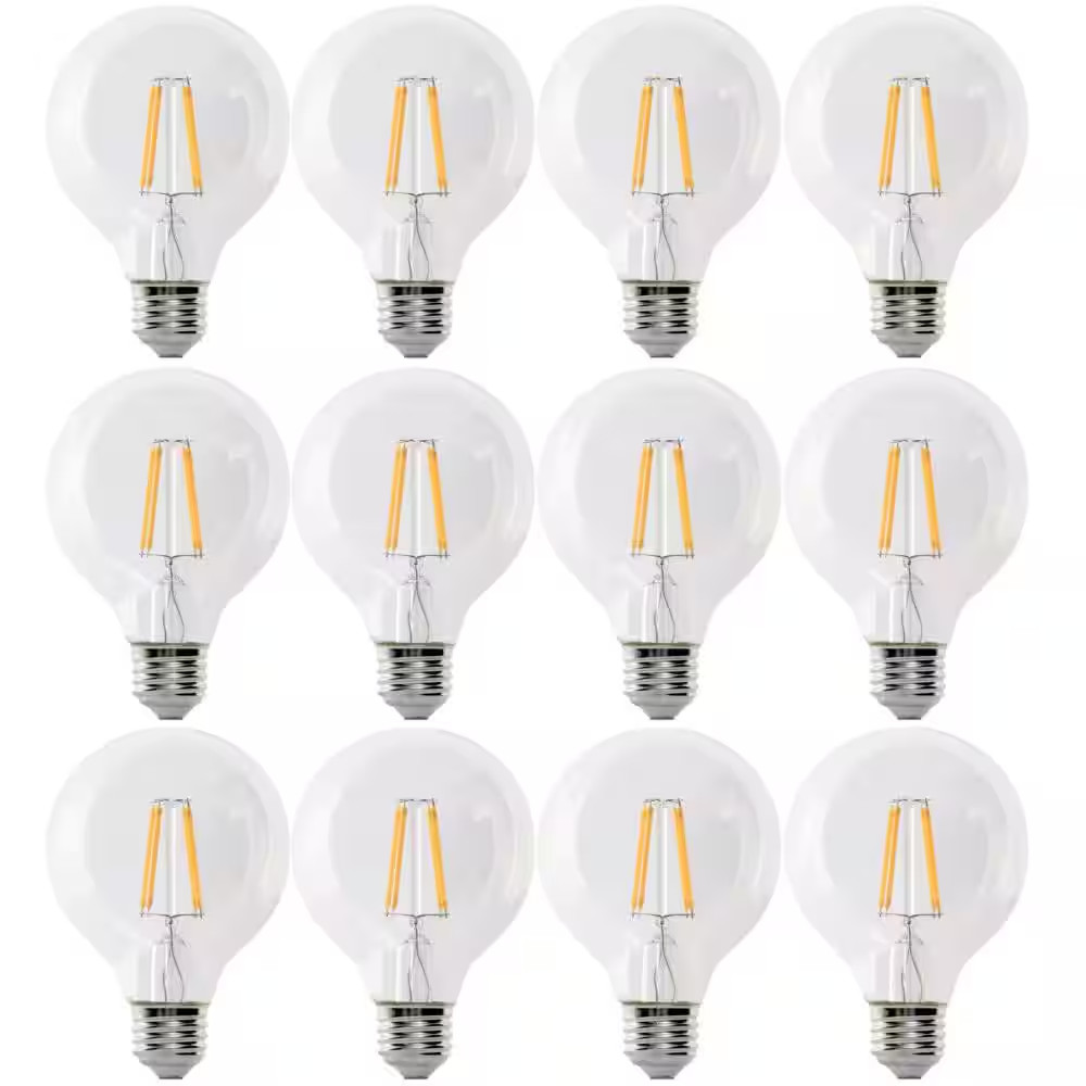40-Watt Equivalent G25 Globe Dimmable Filament Clear Glass E26 LED Vintage Ediso