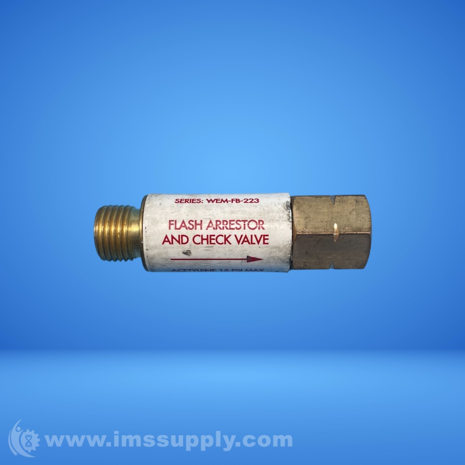 Weldmark WEM-FB-223 Flash Arrestor FNIP