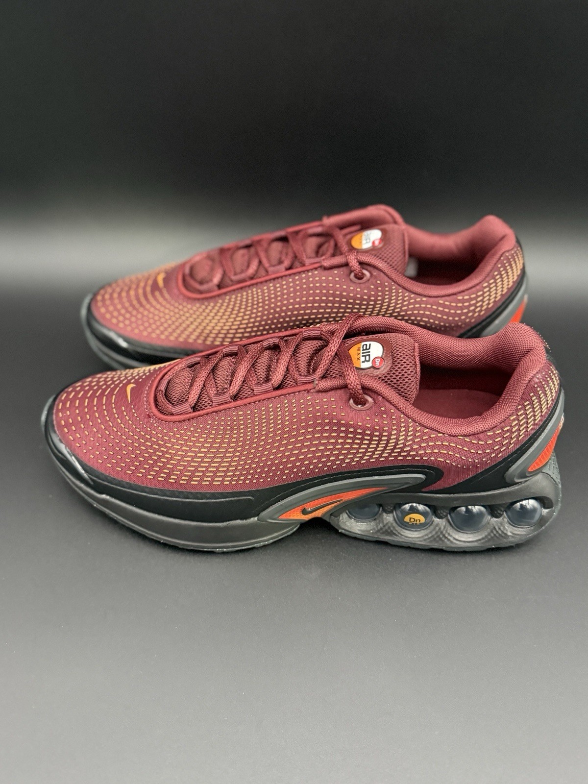 Nike Air Max DN Dark Team Red Black Gold DV3337-600 Men's Sneakers Sizes NEW