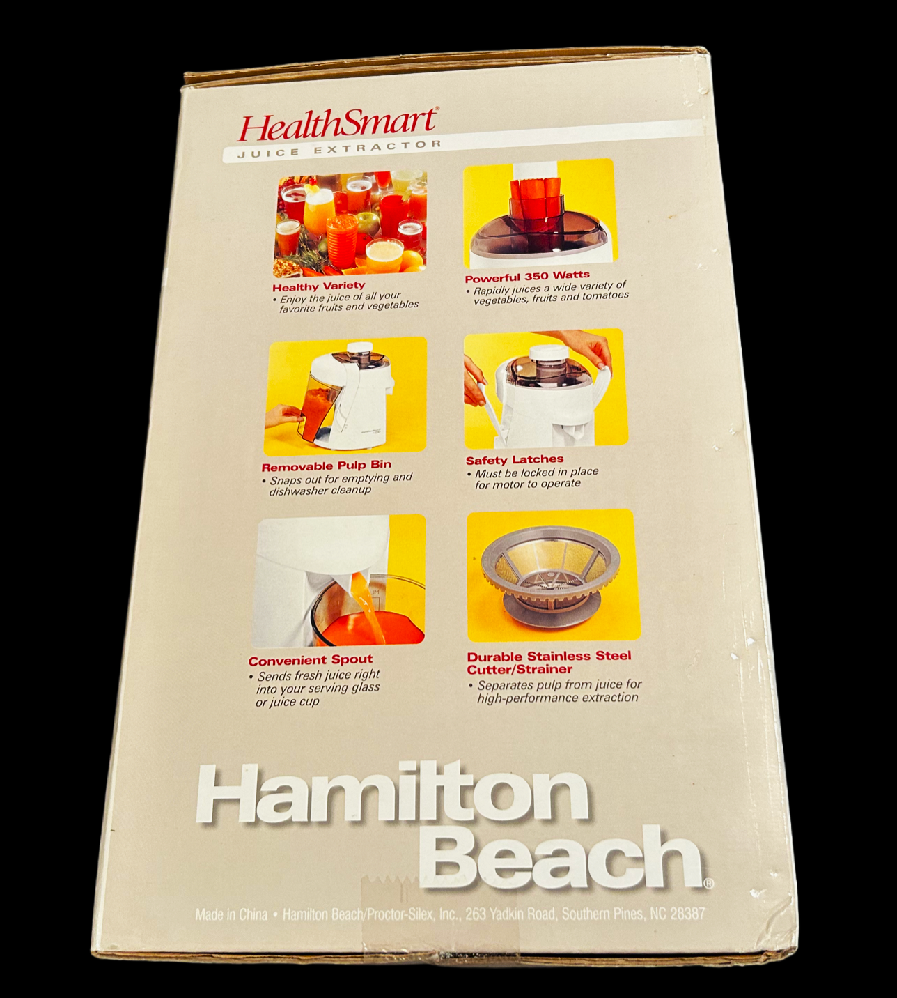 Hamilton Beach HealthSmart Juice Extractor, Model 67800, New in Box