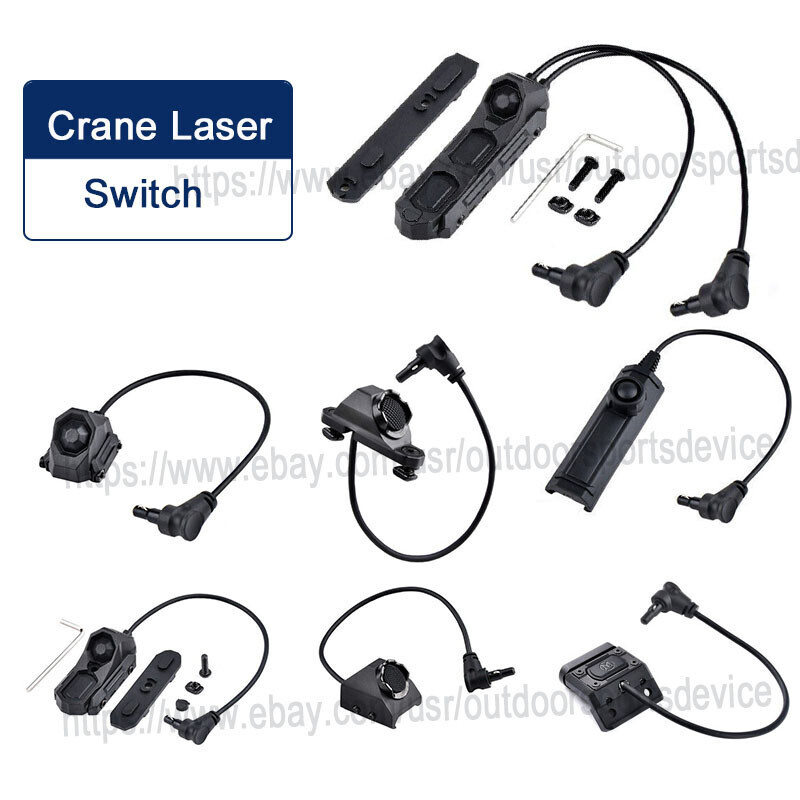 Tactical Crane Laser Remote Switch Button Control For SF M3X OGL Laser