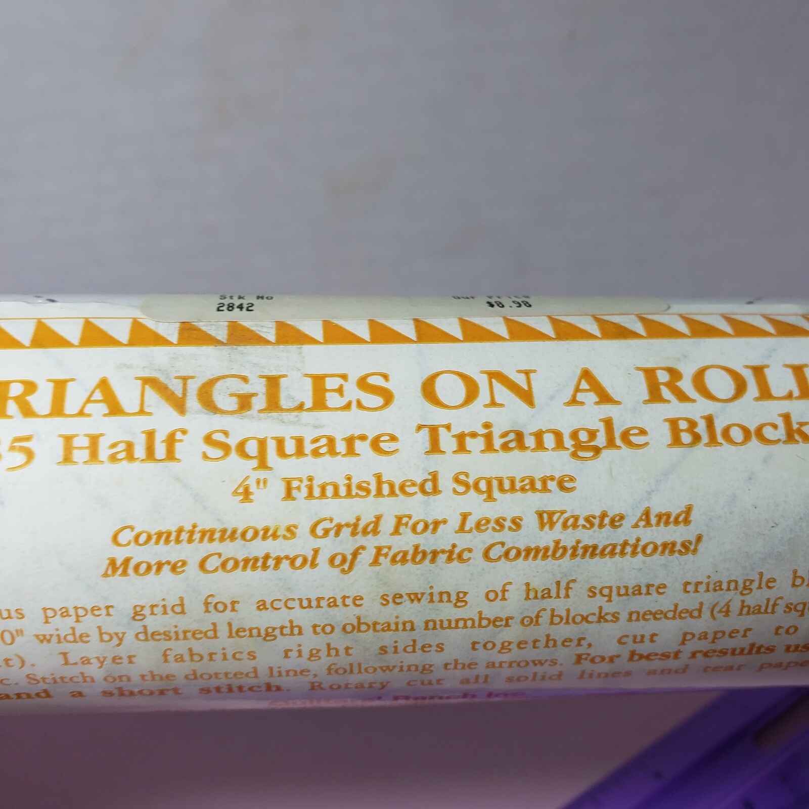 Triangles on A Roll 485 Half Square  Triangle Quilt Blocks-4 inch finished block