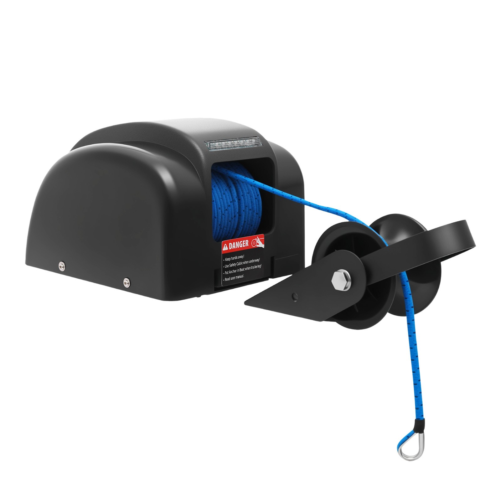 Electric Anchor Winch W/ Remote Control Kit Boat Marine Winch 45LBS
