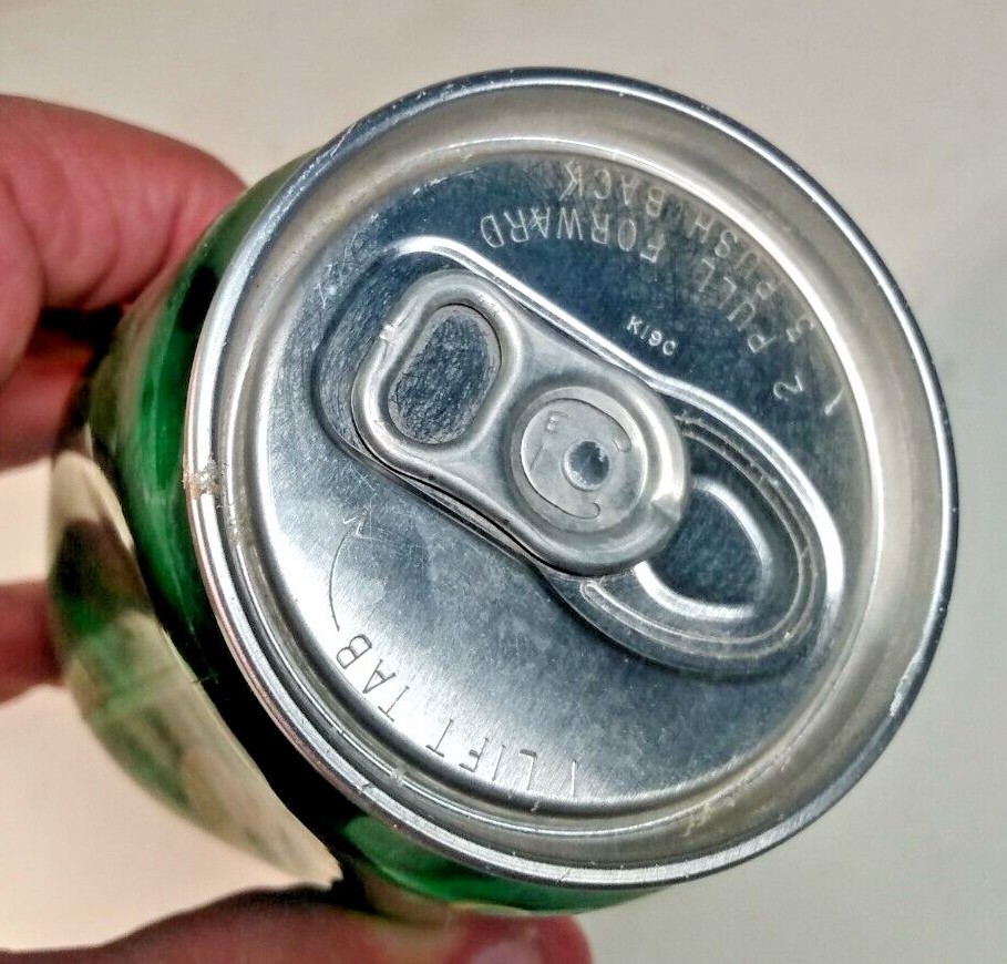 Experimental 1984 PLASTIC Sprite Can with Aluminum Pop Top - Unopened