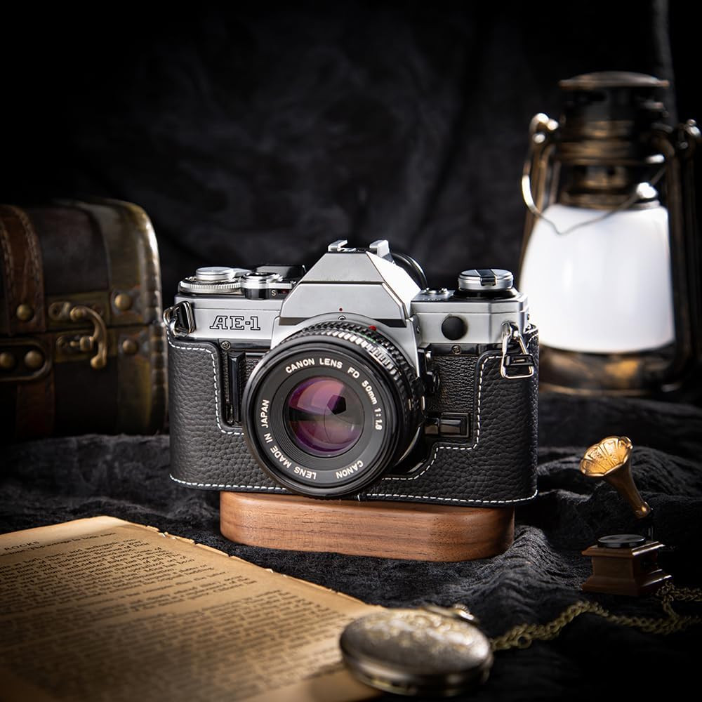 For Canon Ae-1 Case Handmade Genuine Leather Camera Protective Half Camera Case