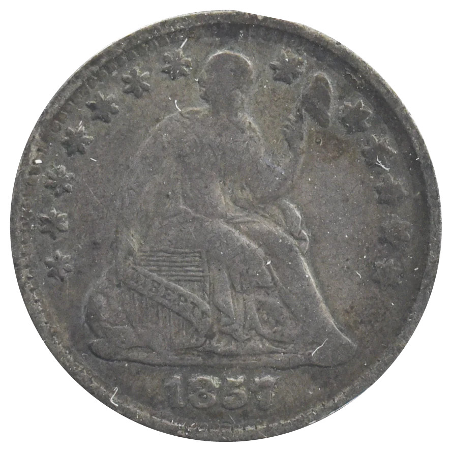 1857 Liberty Seated Half Dime (VF)