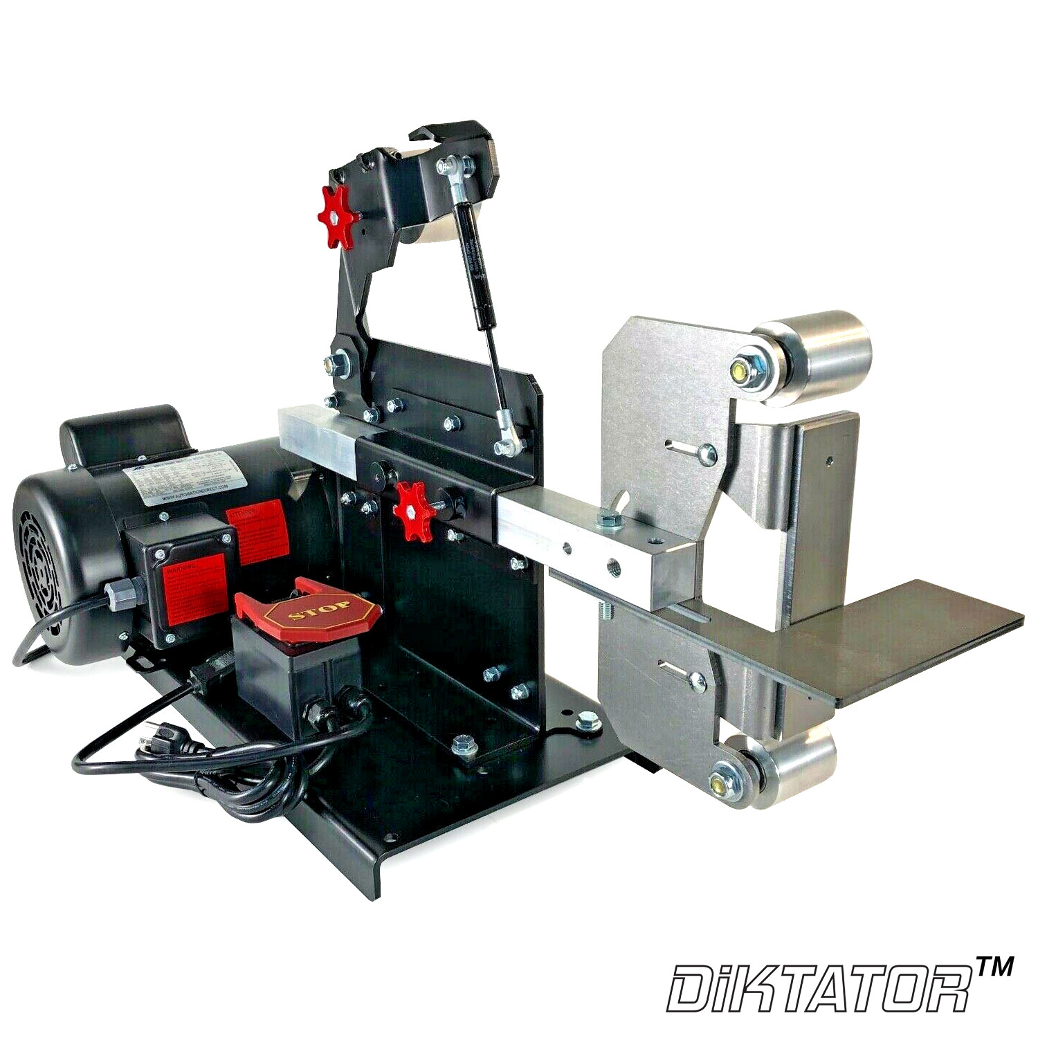 2x72 BELT GRINDER with MOTOR, BASE & TOOL REST