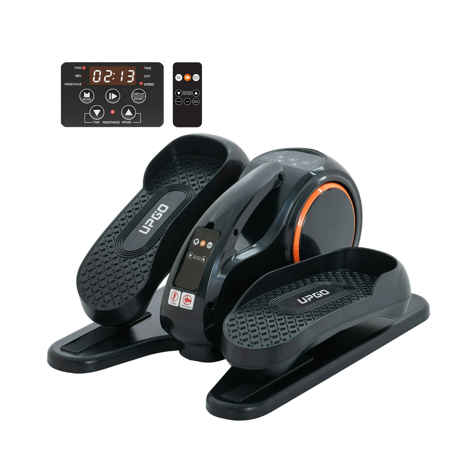 10-Speed Electric Under Desk Elliptical – Seated Pedal Exerciser for Seniors