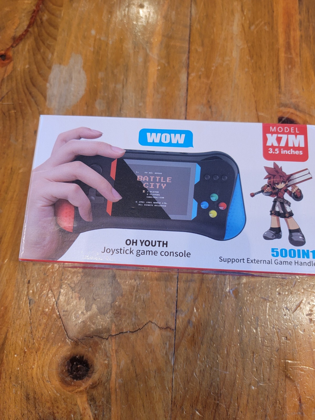 OH YOUTH JOYSTICK GAME CONSOLE- MODEL X7M - 3.5 INCHES -RED & BLUE -