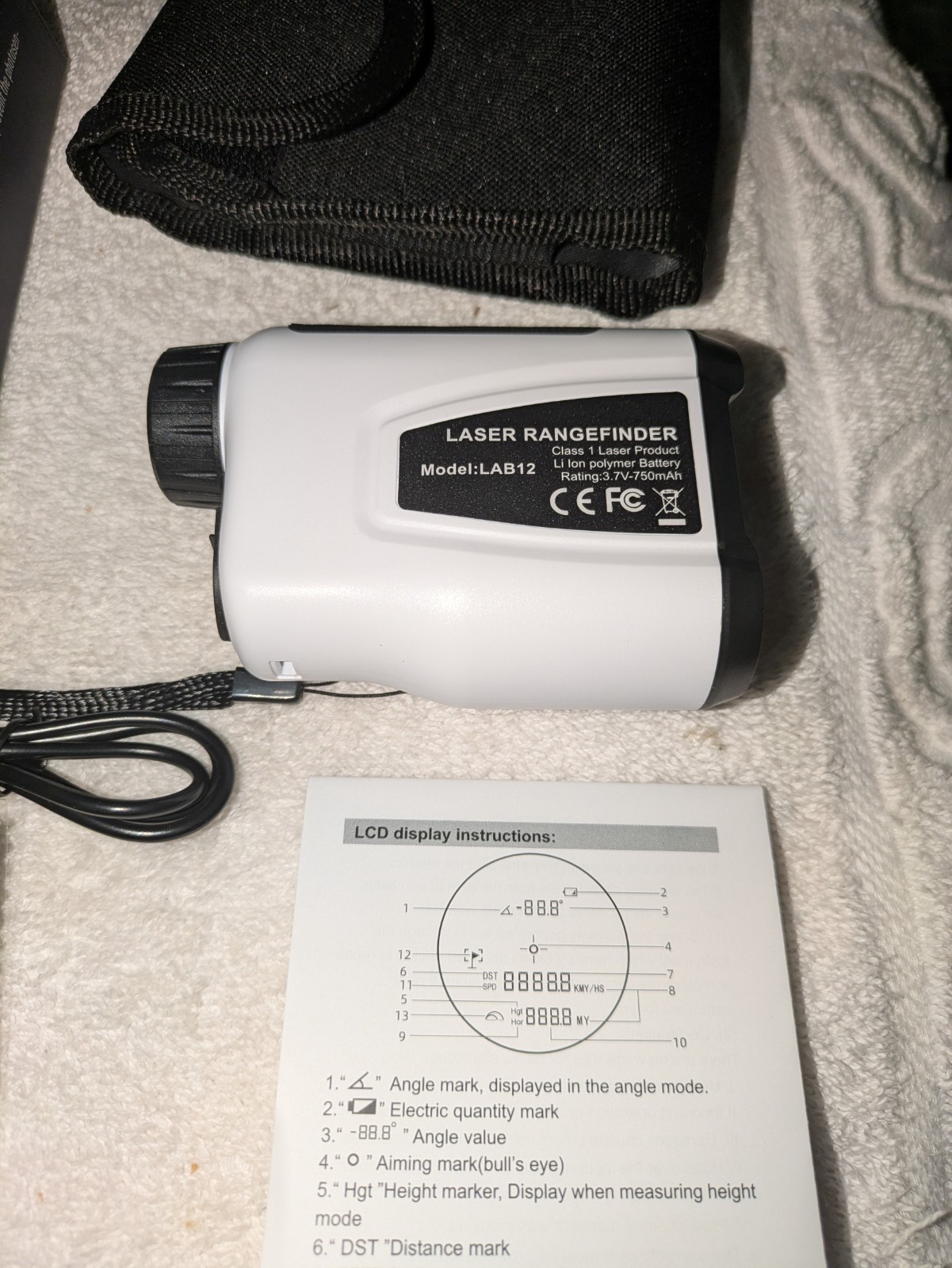 Lab 12 Range Finder For Golf Or Hunting Nib