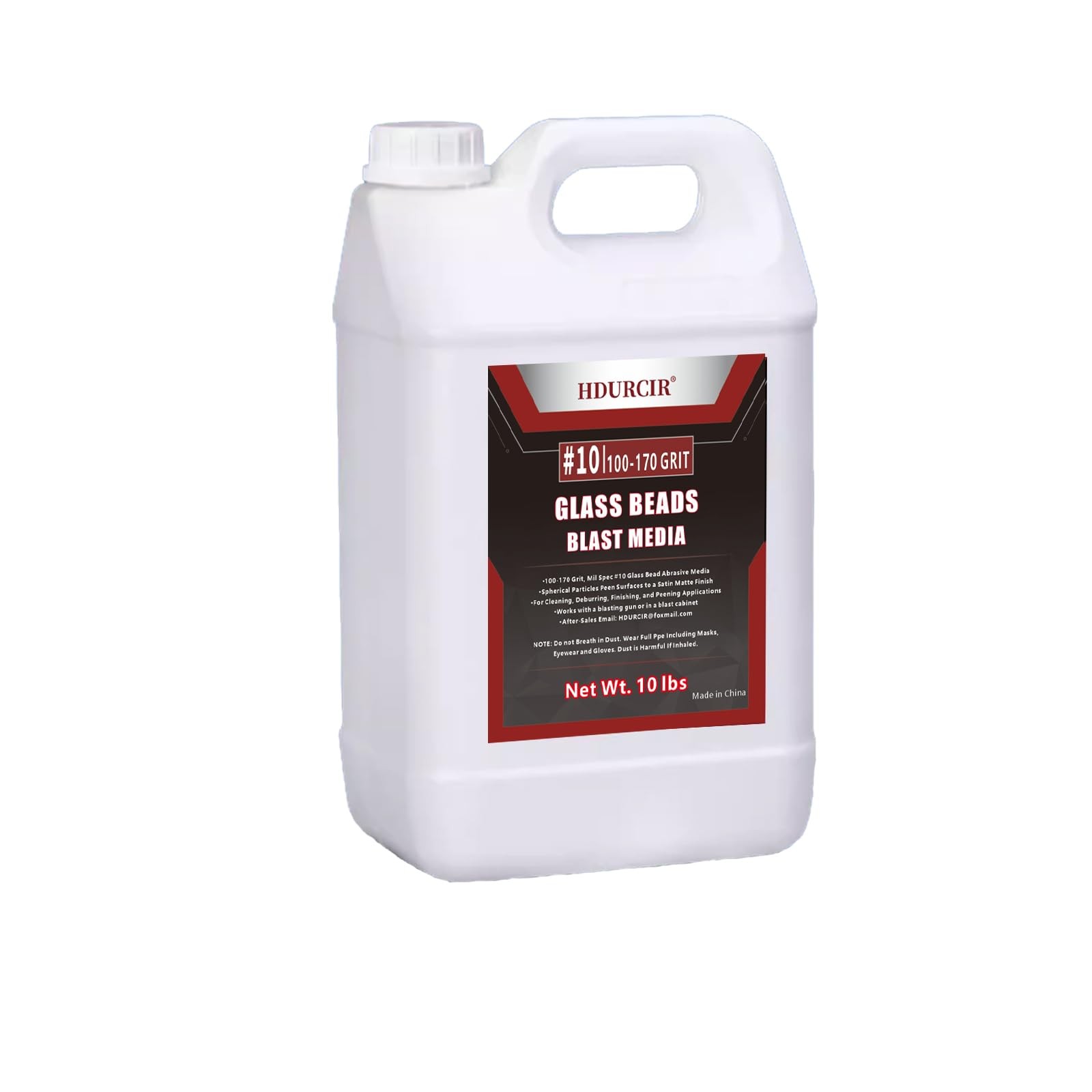 #10 Glass Beads - 10 lb (4.5 kg) - Sand Blasting Abrasive Media (Medium)