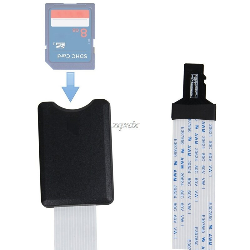 10CM SD Card Female to TF Micro SD Male Card Extension Data Cable Adapter - UK