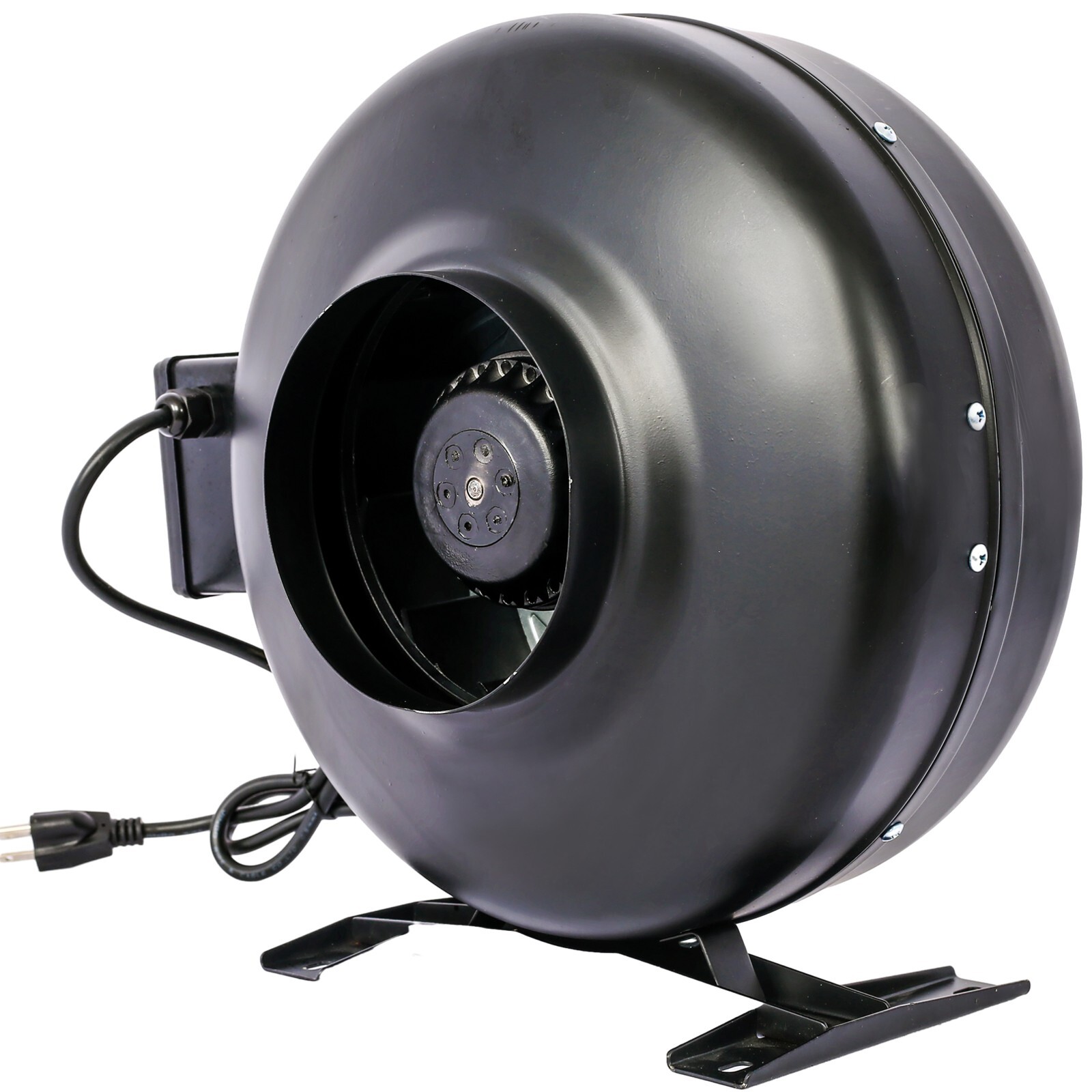 6'' 412 CFM Inline Duct Fan: Air Circulation Vent Blower