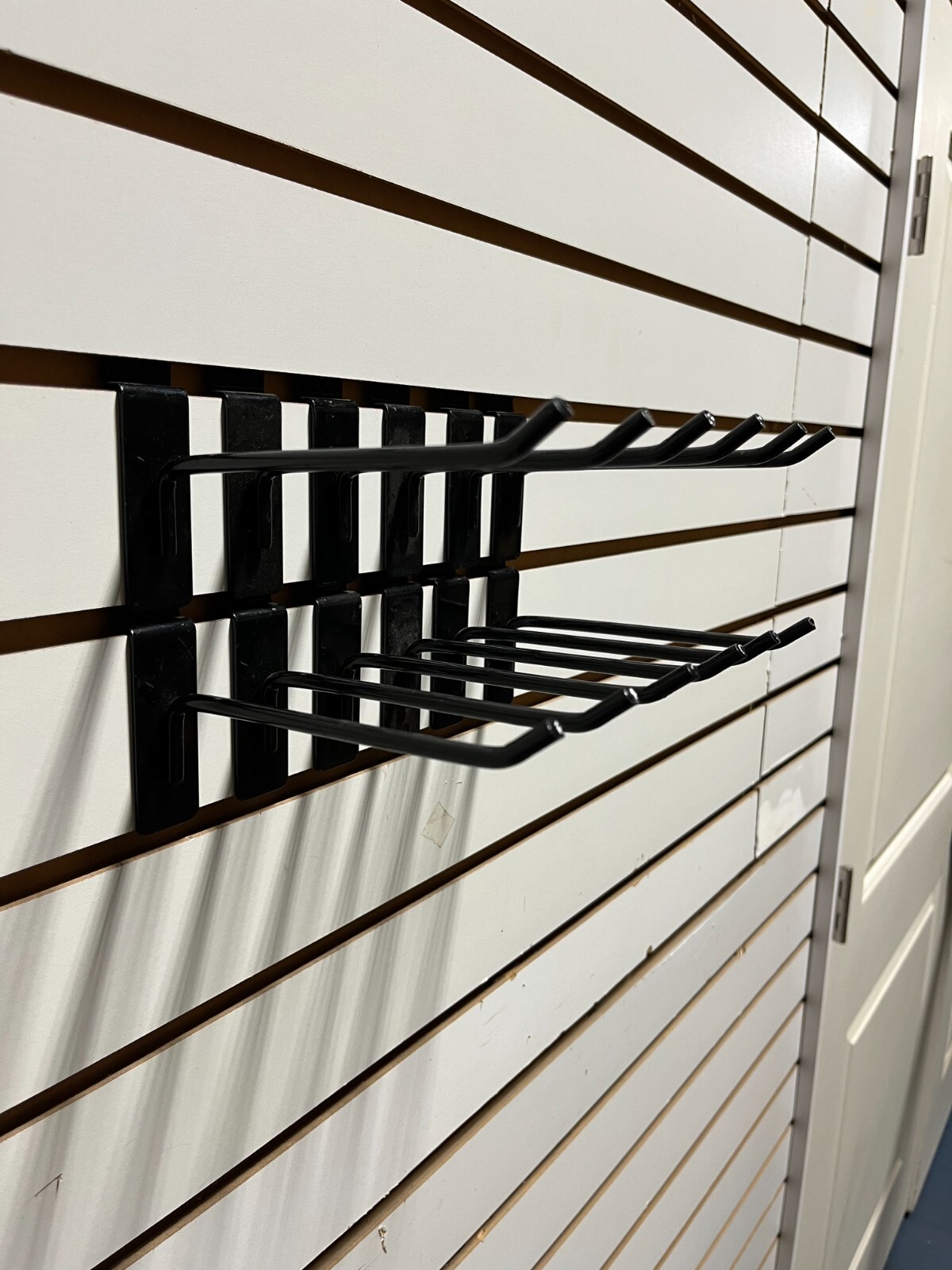 20 Slatwall Hooks - 6" inch black