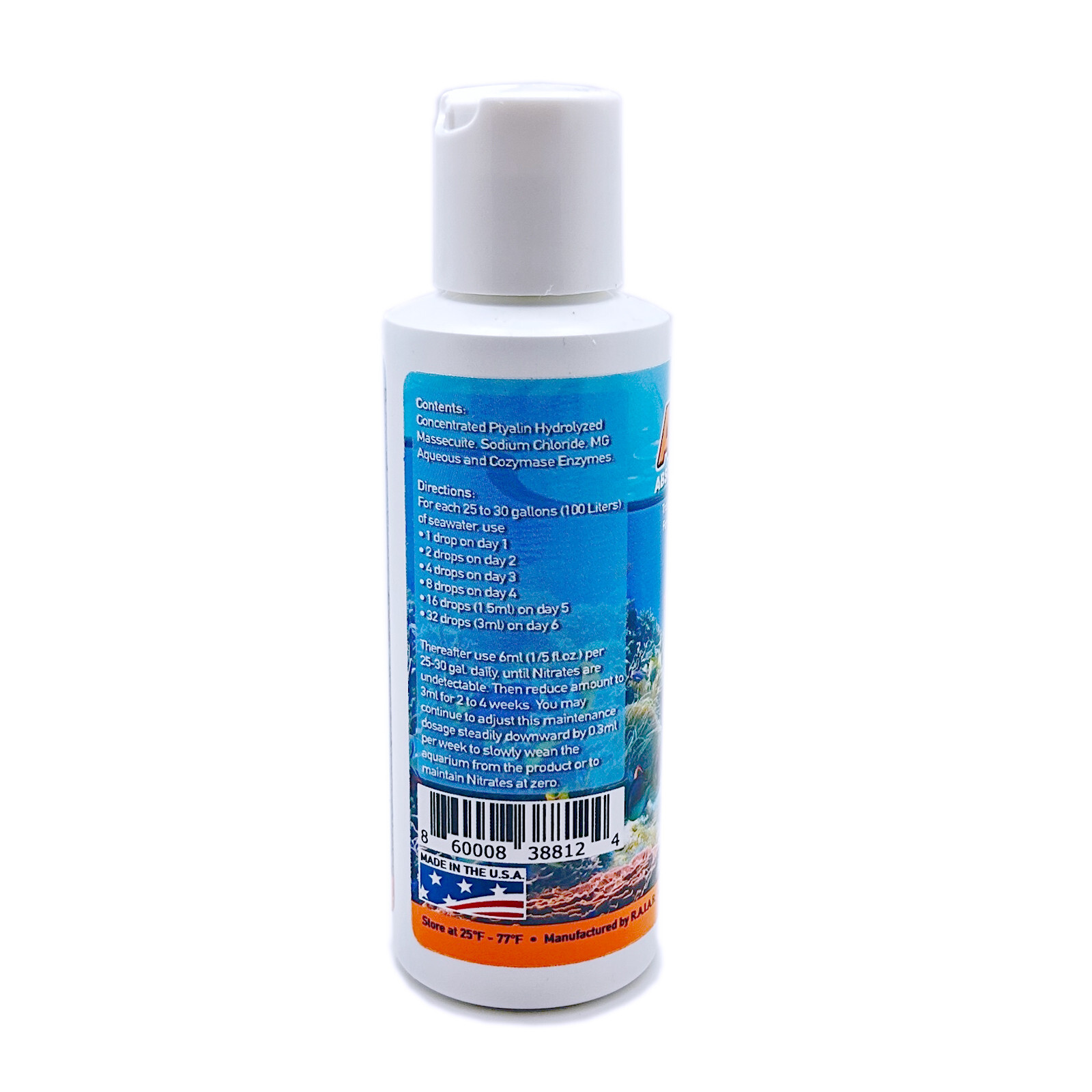 AZ-NO3 Absolute Zero Nitrate 125mL Reef Safe Nitrate Eliminator