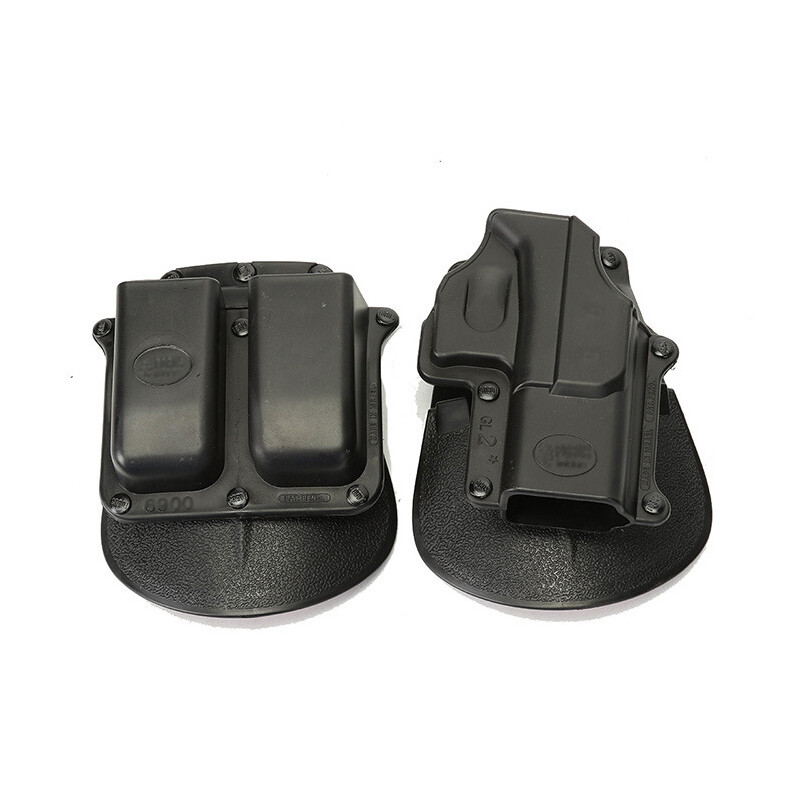 Polymer Owb Holster /Double Magzine Holder for Glock 17/19/22/23/34/35 Gen 3/4/5