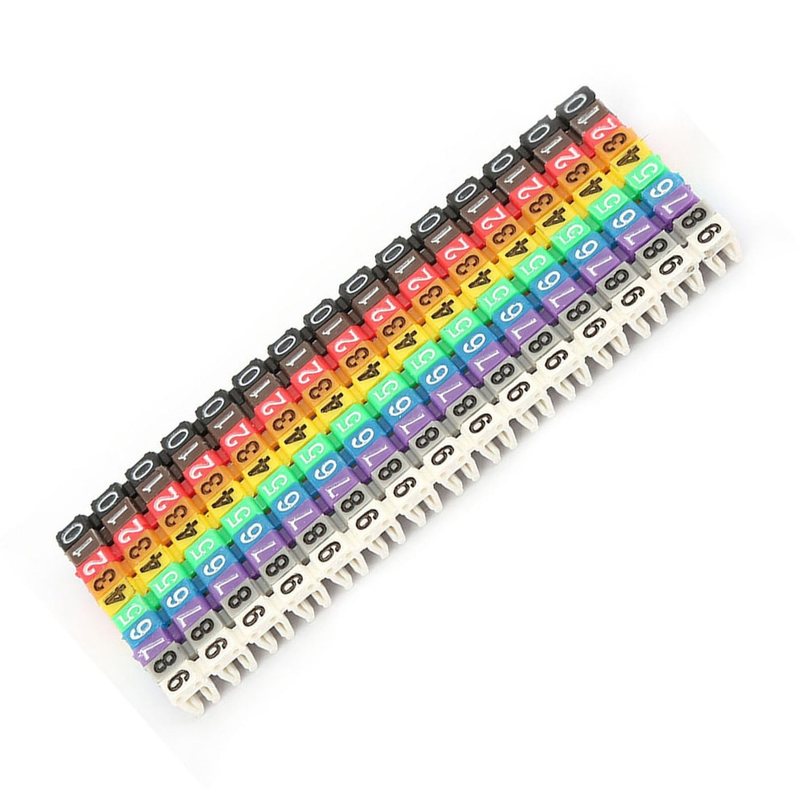 150 Pcs 1.5MM Wire Numbering Marker Digital Number Tube Wire Number Labels