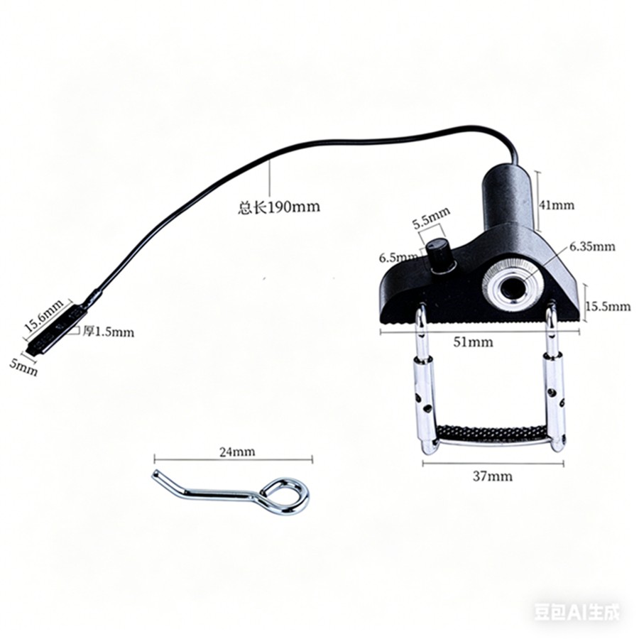 Portable String Instrument Piezo Pickup for Violin Ukulele Mandolin Banjo