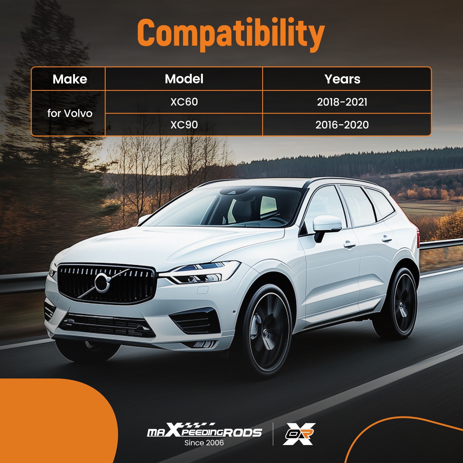 Complete Suspension Kit for Volvo XC60 XC90 2016-2021 31360644 Control Arms