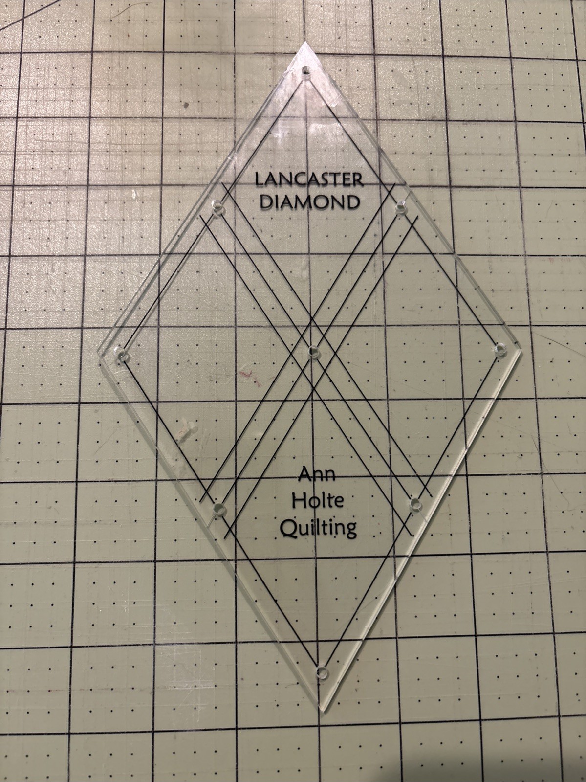 Diamond Template - Clear 1/8 Inch 30 Degree