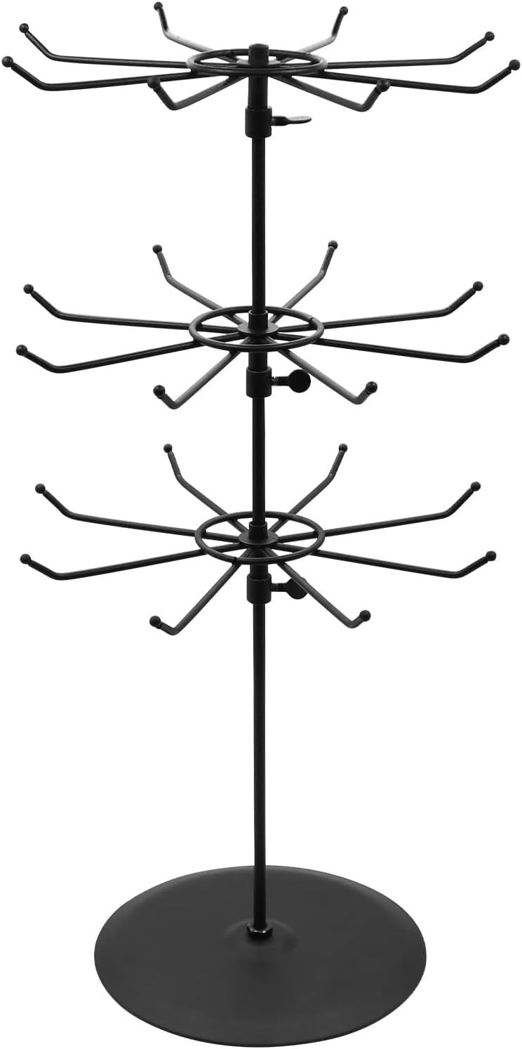 Adjustable Tier Heights Only CounterTop Spinner Display Stand Medium Duty