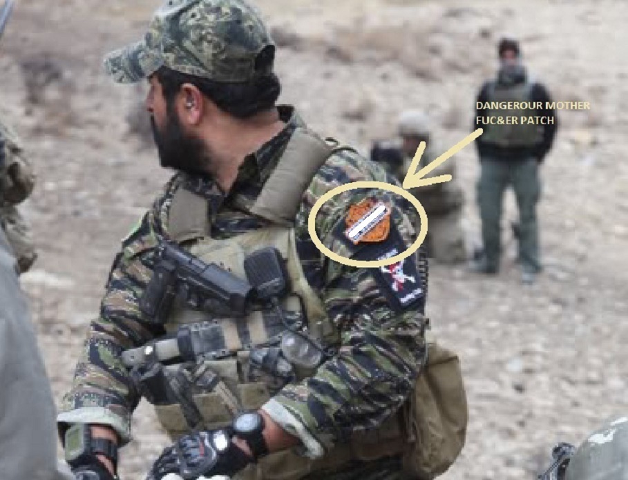 KANDAHAR WHACKER ISAF JSOC AFGHANISTAN ANA COMMANDO SSI: Dangerous-Mother-Fu*ker
