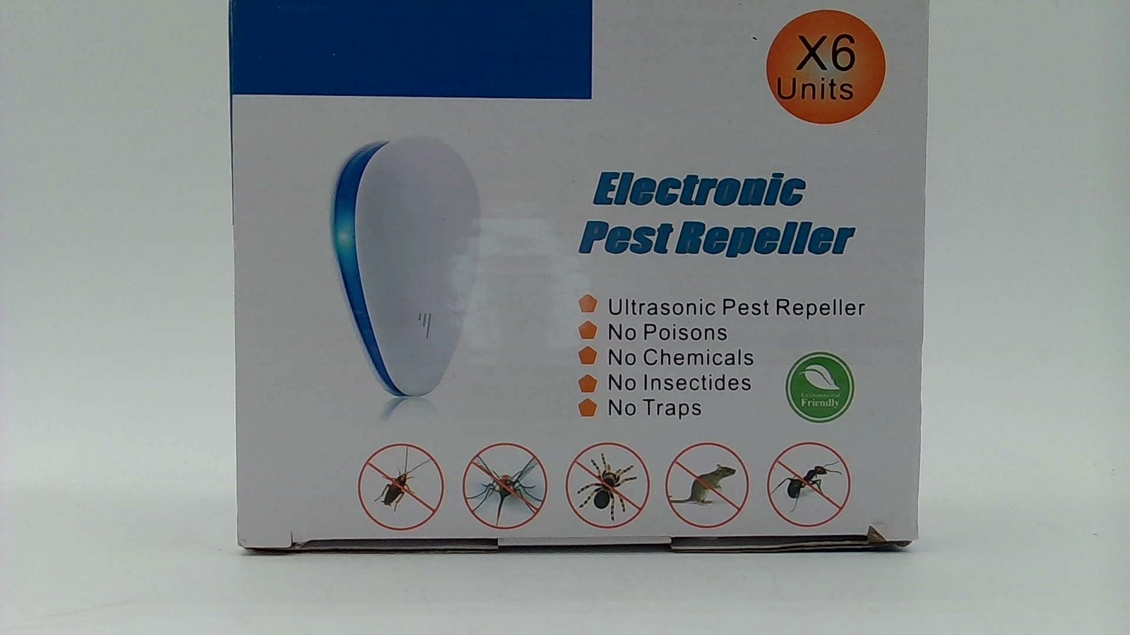 Electronic Pest Reject Control Ultrasonic Repeller Home Bug Rat Spider Roaches
