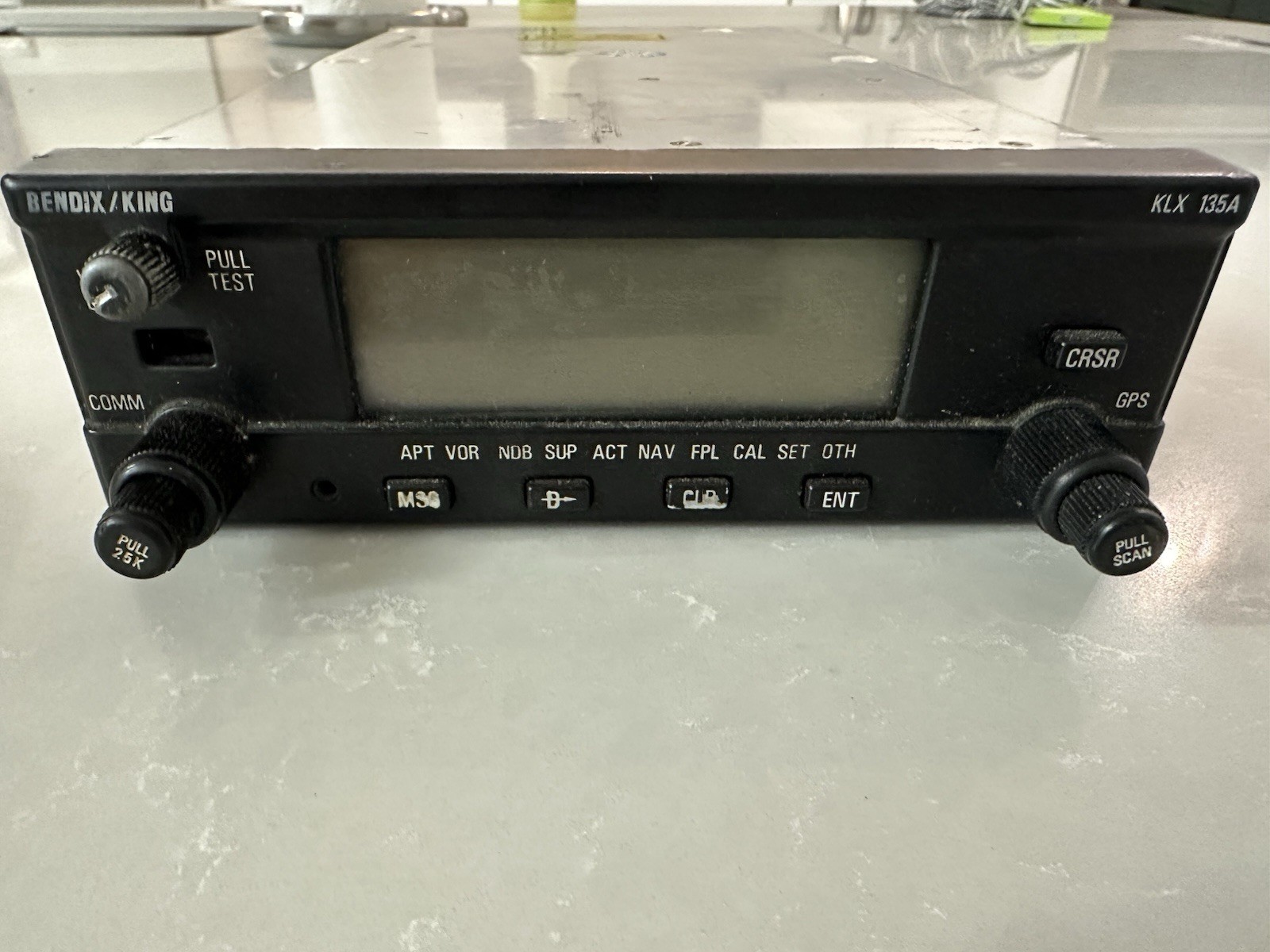 Bendix King KLX 135A GPS/COM Transceiver P/N 069-01029-0703 Untested