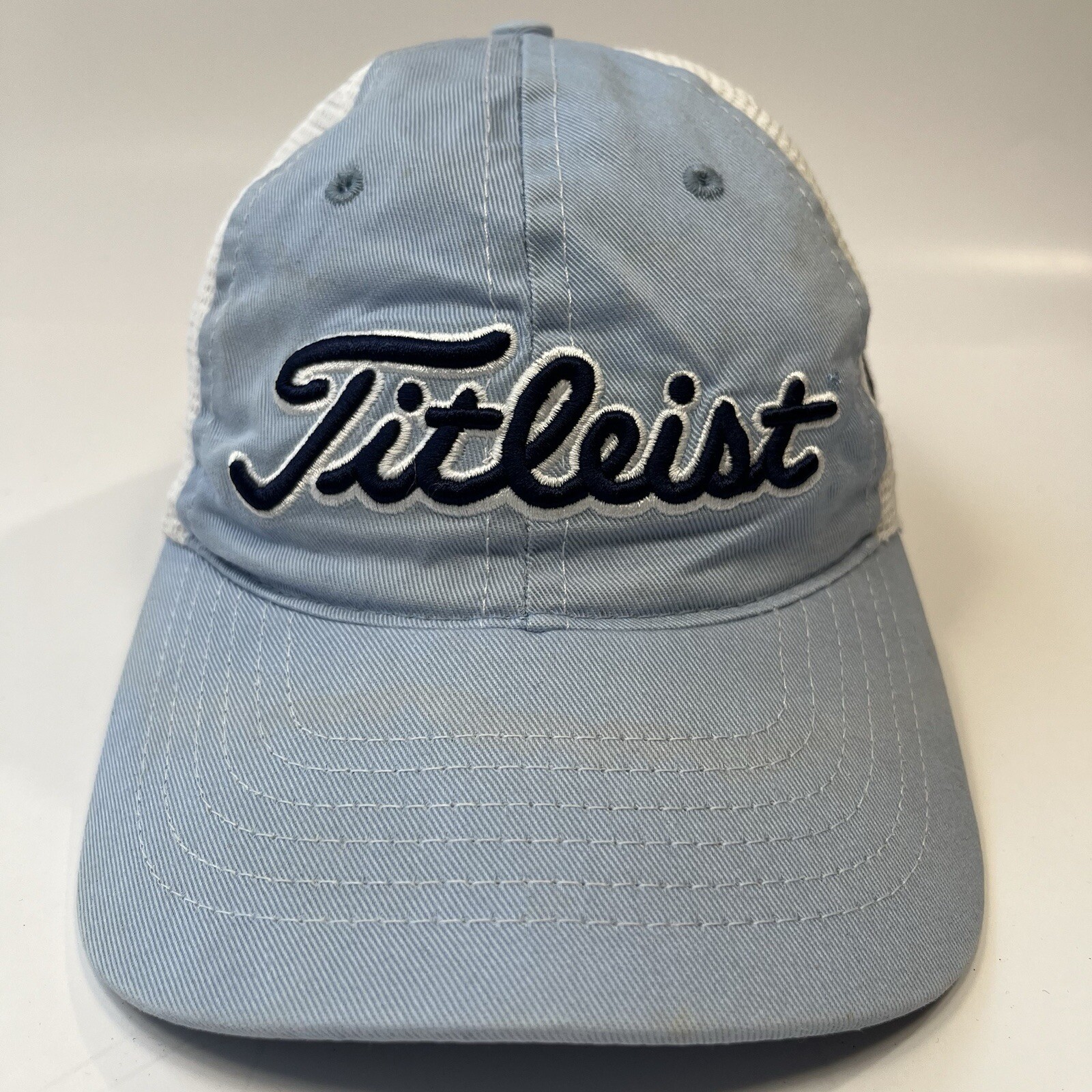 Titleist Hat Cap Mens Strapback Blue Mesh Footjoy FJ Dad Golf