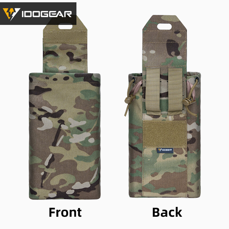 IDOGEAR Tactical Foldable Recycling Bag Dump Pouch MOLLE Drop Pouch Mini Hunting