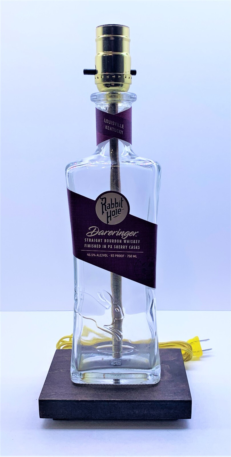 Rabbit Hole Dareringer Bourbon Liquor Bar Bottle TABLE LAMP Lounge Light