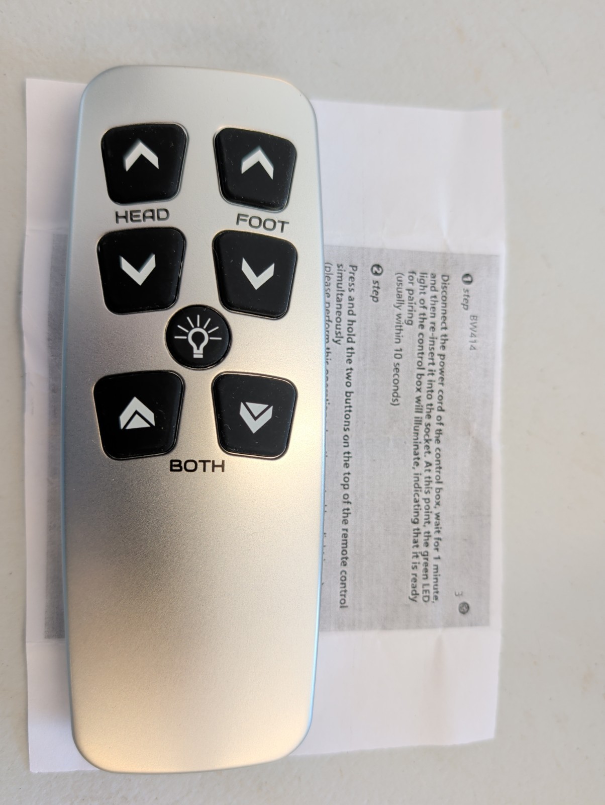 RETROSUN Remote for Leggett Platt 100 Series II Adjustable Bed Silver