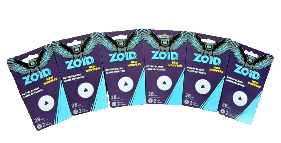 Genuine Zoid Rotary Cutting Blades, 28mm- 12 Pack (Lot of Six 2-Packs)