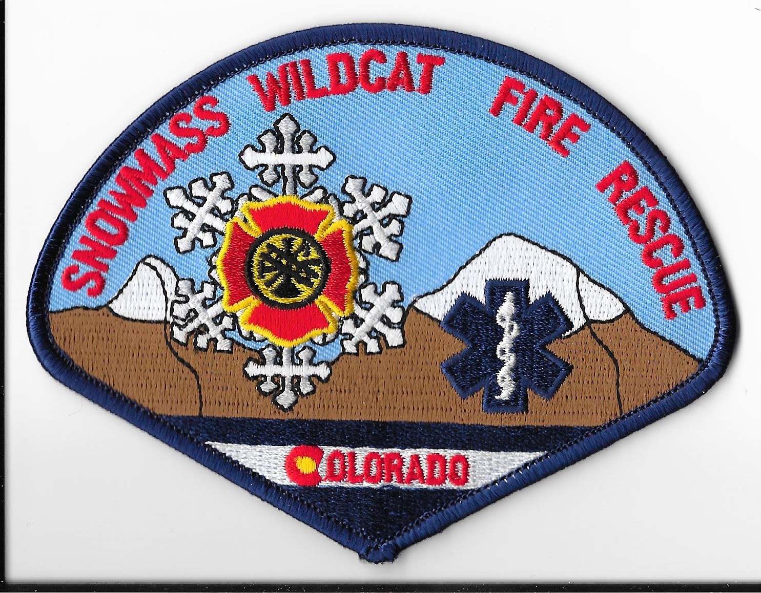 Snowmass Wildcat Fire Rescue, Colorado Shoulder Patch V1